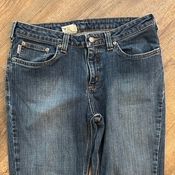 Carhartt‎ Women’s Size 10 x 34 Boot Cut Traditional Fit Blue Jeans Denim - Picture 2 of 14